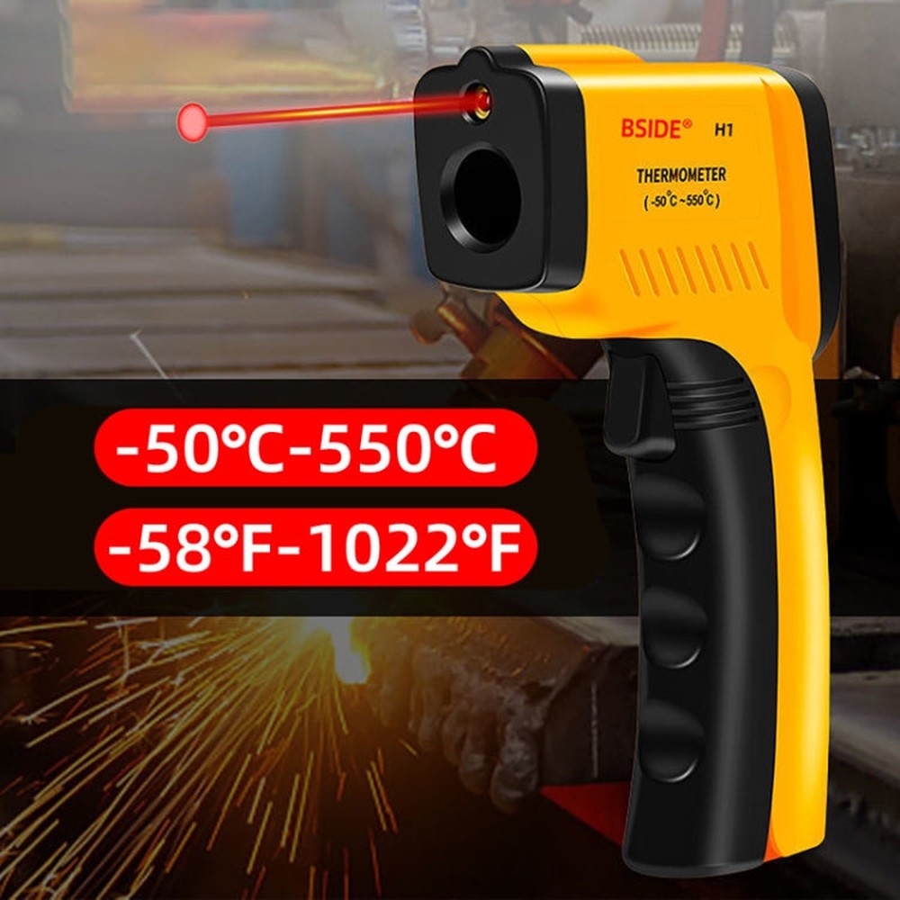 BSIDE H1 550 Degree Celsius Infrared Thermometer Handheld Non-Contact Thermometer, H1