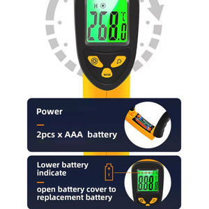 BSIDE H1 550 Degree Celsius Infrared Thermometer Handheld Non-Contact Thermometer, H1
