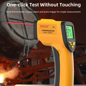 BSIDE H1 550 Degree Celsius Infrared Thermometer Handheld Non-Contact Thermometer, H1