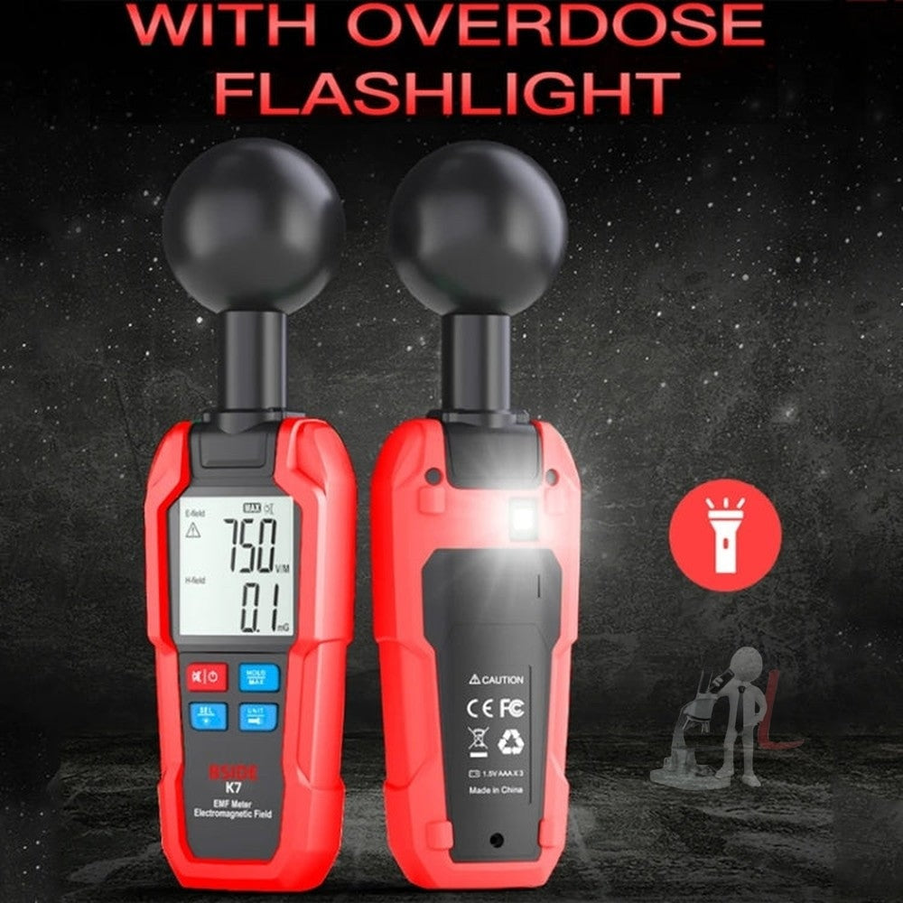 BSIDE K7 Handheld Electromagnetic Radiation Detector Electromagnetic Wave Tester, K7