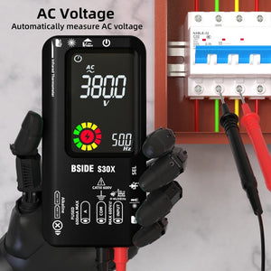 BSIDE S30X Smart Color Screen Infrared Temperature Measurement Multimeter, S30X (Black)