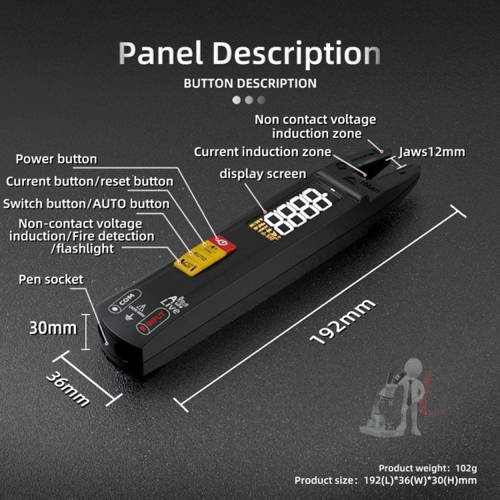 BSIDE U0 AC / DC Clamp Meter Electric Pen Current Digital Multimeter, U0