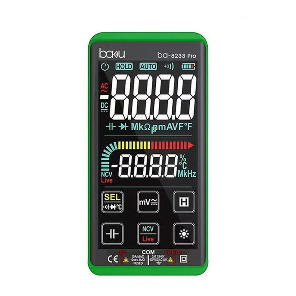 Baku BA-8233 Pro Electric Maintenance Resistor Current Touch Screen Digital Universal Mulitmeter, BA-8233