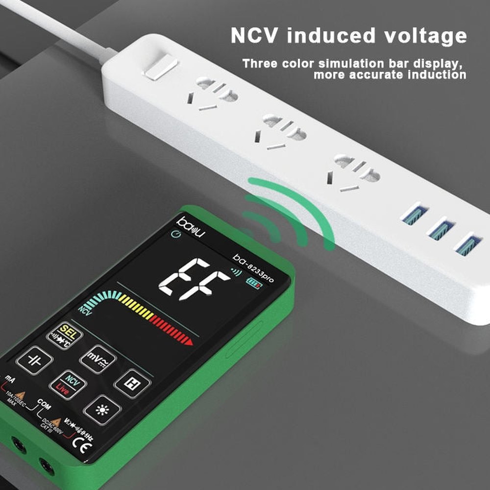 Baku BA-8233 Pro Electric Maintenance Resistor Current Touch Screen Digital Universal Mulitmeter, BA-8233
