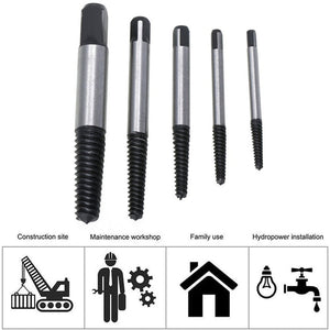 Broken Wire Broken Nail Screw Extractor, 5 - piece Set, 6 - piece Set - laboratorydeal