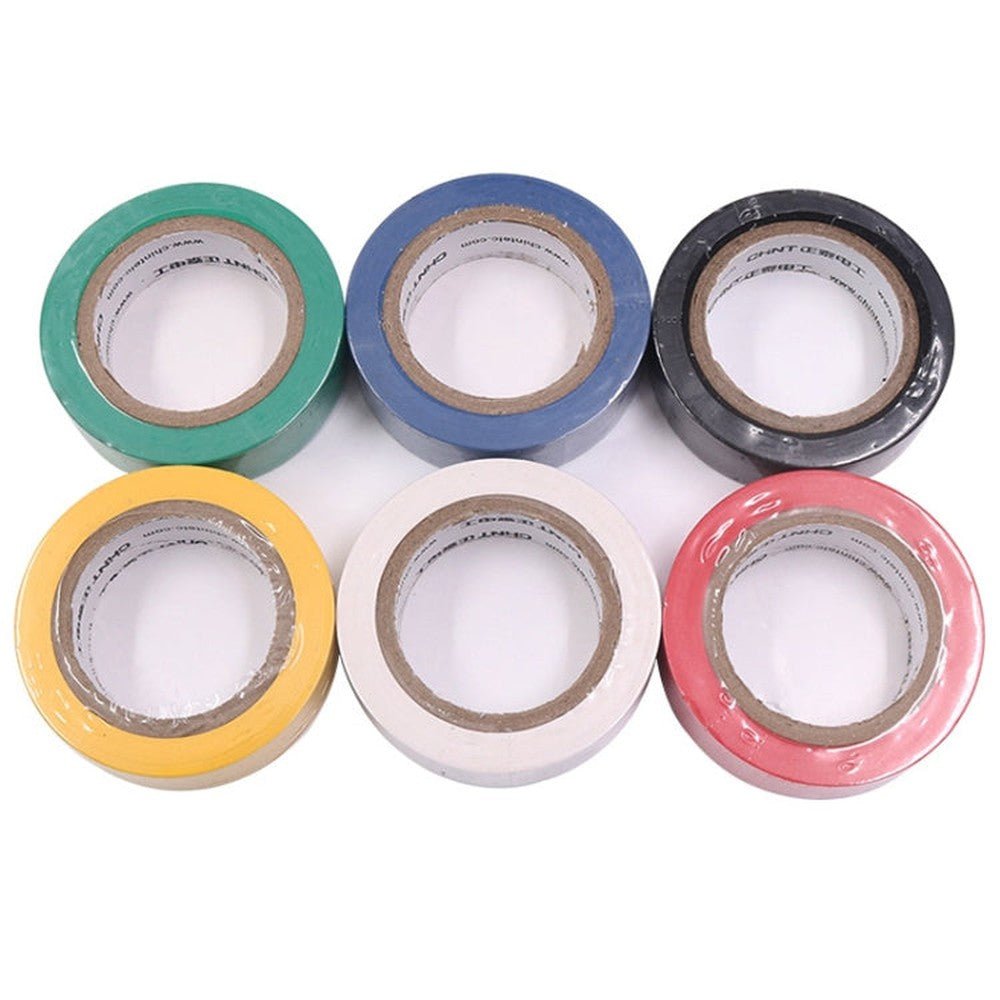 CHINT Electrical Tape Waterproof PVC Wire Insulation Tapes, 10m Blue, 10m Black, 10m White, 20m Blue, 20m Black, 20m White - laboratorydeal