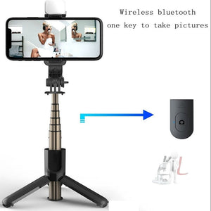 CYKE L11S Bluetooth Selfie Stick Beauty Fill Light Live Tripod, L11S - laboratorydeal