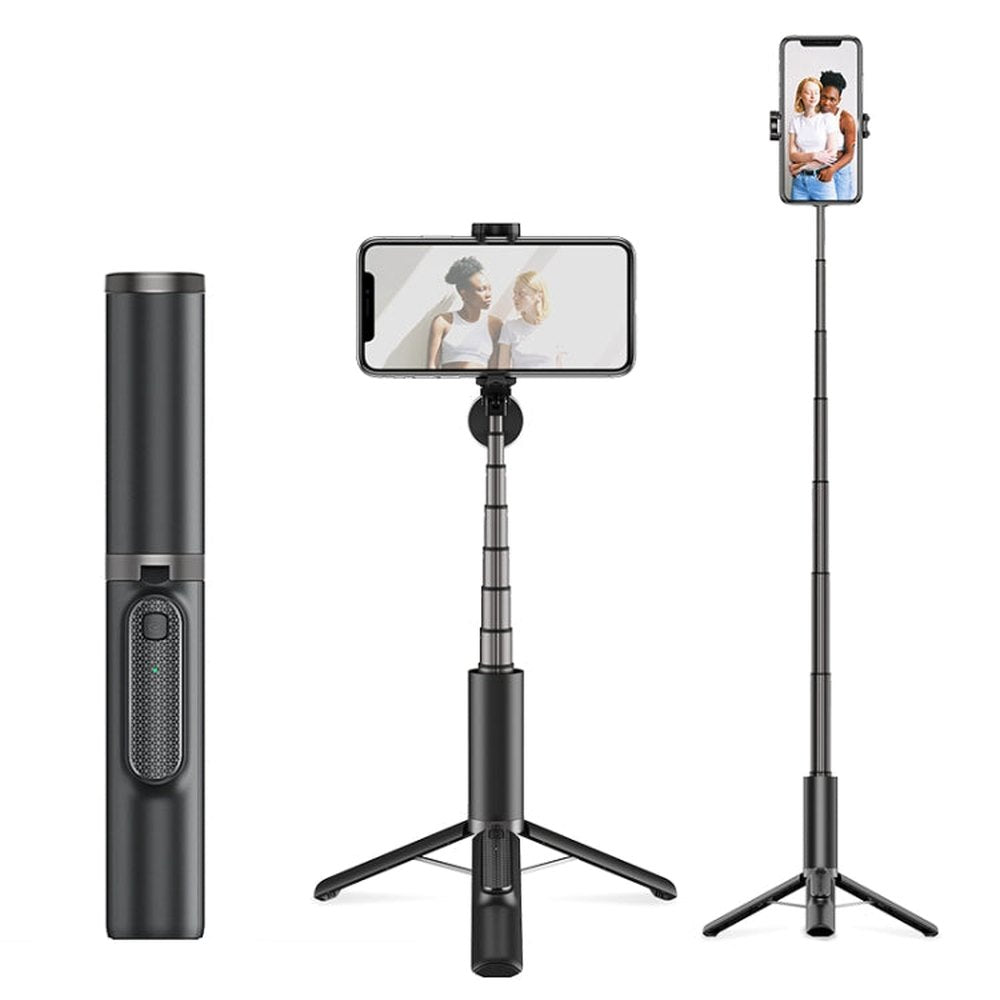 CYKE N - MY Integrated Tripod Bluetooth Live Selfie Stick, Black, Pink - laboratorydeal