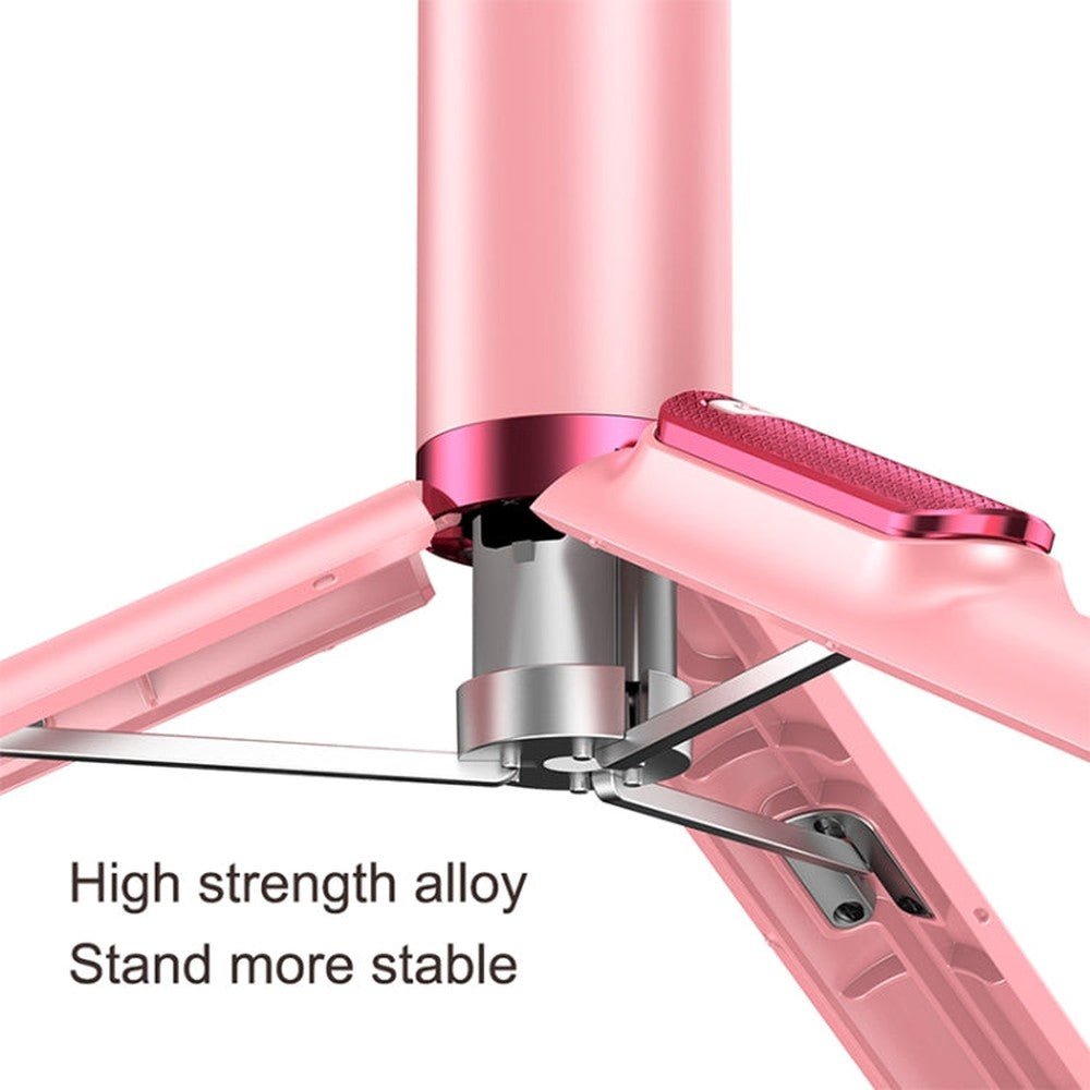 CYKE N - MY Integrated Tripod Bluetooth Live Selfie Stick, Black, Pink - laboratorydeal