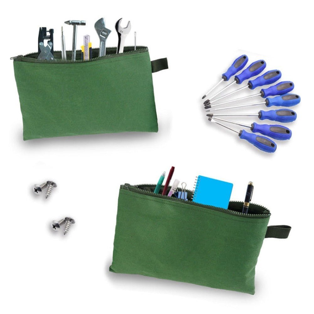 Canvas Hardware Toolkit Multifunctional Portable Carry - on Electrician Storage Bag - laboratorydeal