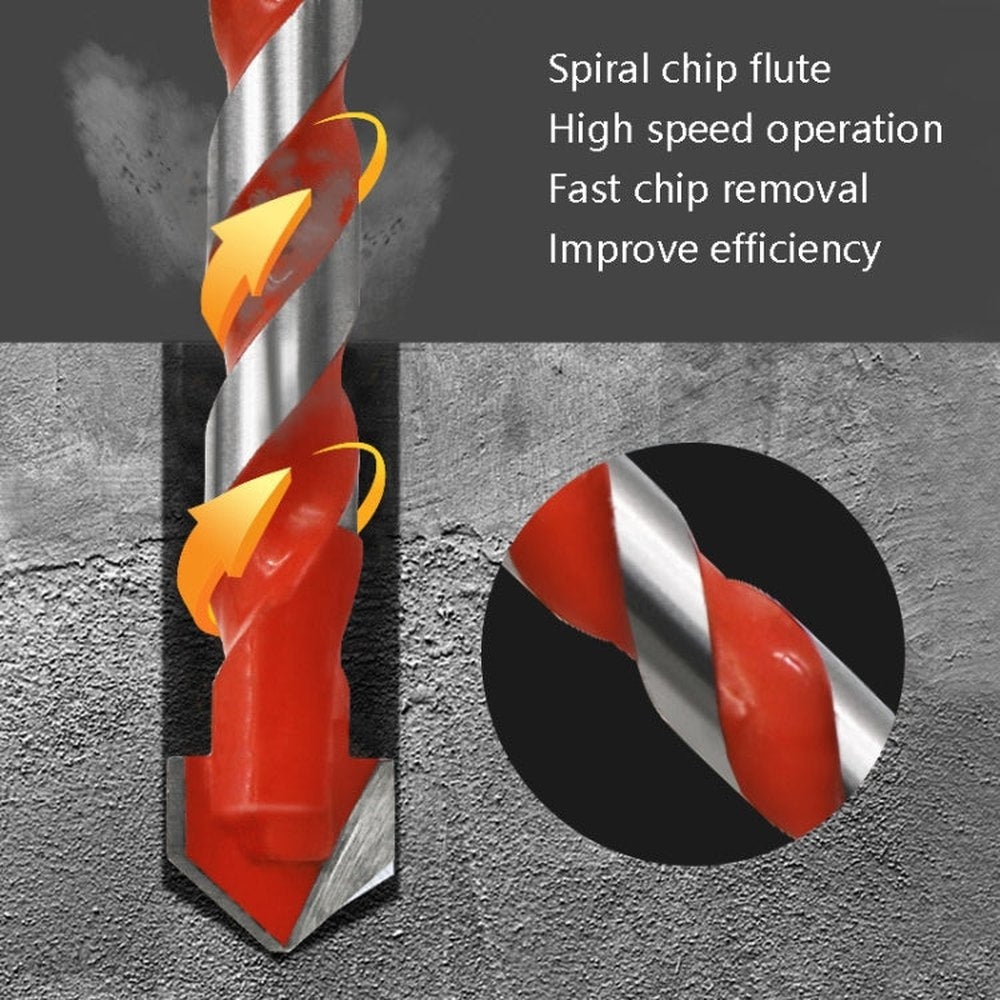Ceramic Triangle Handle Metal Flashlight Drill Bit, Size: 3mm, 3mm, 4mm, 5mm, 6mm, 8mm, 10mm, 12mm - laboratorydeal