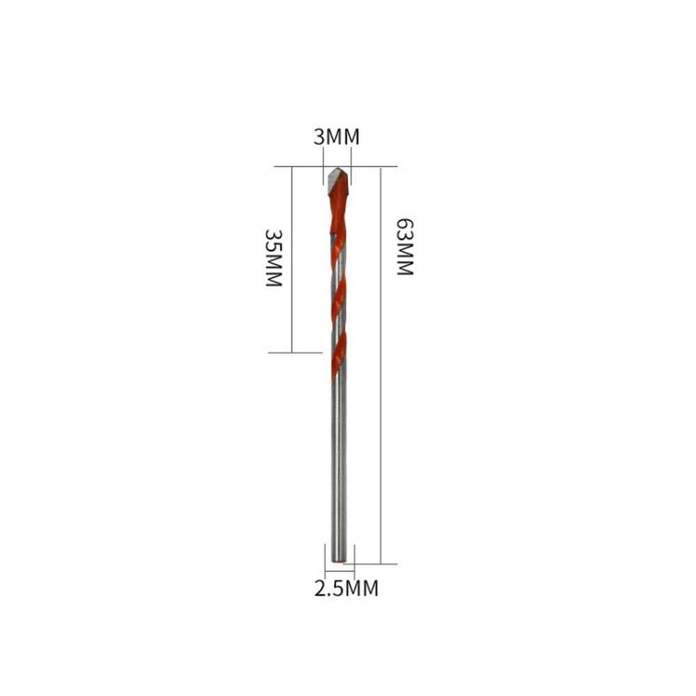 Ceramic Triangle Handle Metal Flashlight Drill Bit, Size: 3mm, 3mm, 4mm, 5mm, 6mm, 8mm, 10mm, 12mm - laboratorydeal