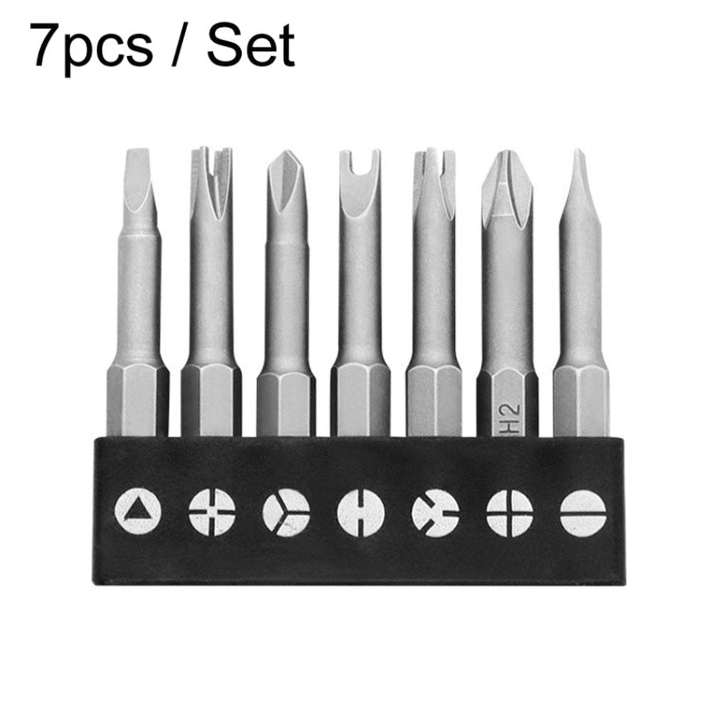 Chrome Vanadium Steel Bit Set Appliance Repair Electrical Drill Accessories With Magnetic, 4pcs / Set Triangle, 4pcs / Set Y - Shaped, 4pcs / Set U - Shaped, 5pcs / Set Triangular Plum Blossom, 5pcs / Set Profile Bit, 7pcs / Set Profile Bit����������������... - laboratorydeal