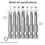 Chrome Vanadium Steel Bit Set Appliance Repair Electrical Drill Accessories With Magnetic, 4pcs / Set Triangle, 4pcs / Set Y-Shaped, 4pcs / Set U-Shaped, 5pcs / Set Triangular Plum Blossom, 5pcs / Set Profile Bit, 7pcs / Set Profile Bit����������������...