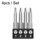 Chrome Vanadium Steel Bit Set Appliance Repair Electrical Drill Accessories With Magnetic, 4pcs / Set Triangle, 4pcs / Set Y-Shaped, 4pcs / Set U-Shaped, 5pcs / Set Triangular Plum Blossom, 5pcs / Set Profile Bit, 7pcs / Set Profile Bit����������������...