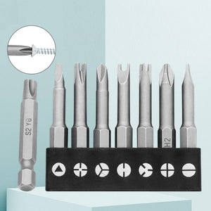 Chrome Vanadium Steel Bit Set Appliance Repair Electrical Drill Accessories With Magnetic, 4pcs / Set Triangle, 4pcs / Set Y - Shaped, 4pcs / Set U - Shaped, 5pcs / Set Triangular Plum Blossom, 5pcs / Set Profile Bit, 7pcs / Set Profile Bit����������������... - laboratorydeal