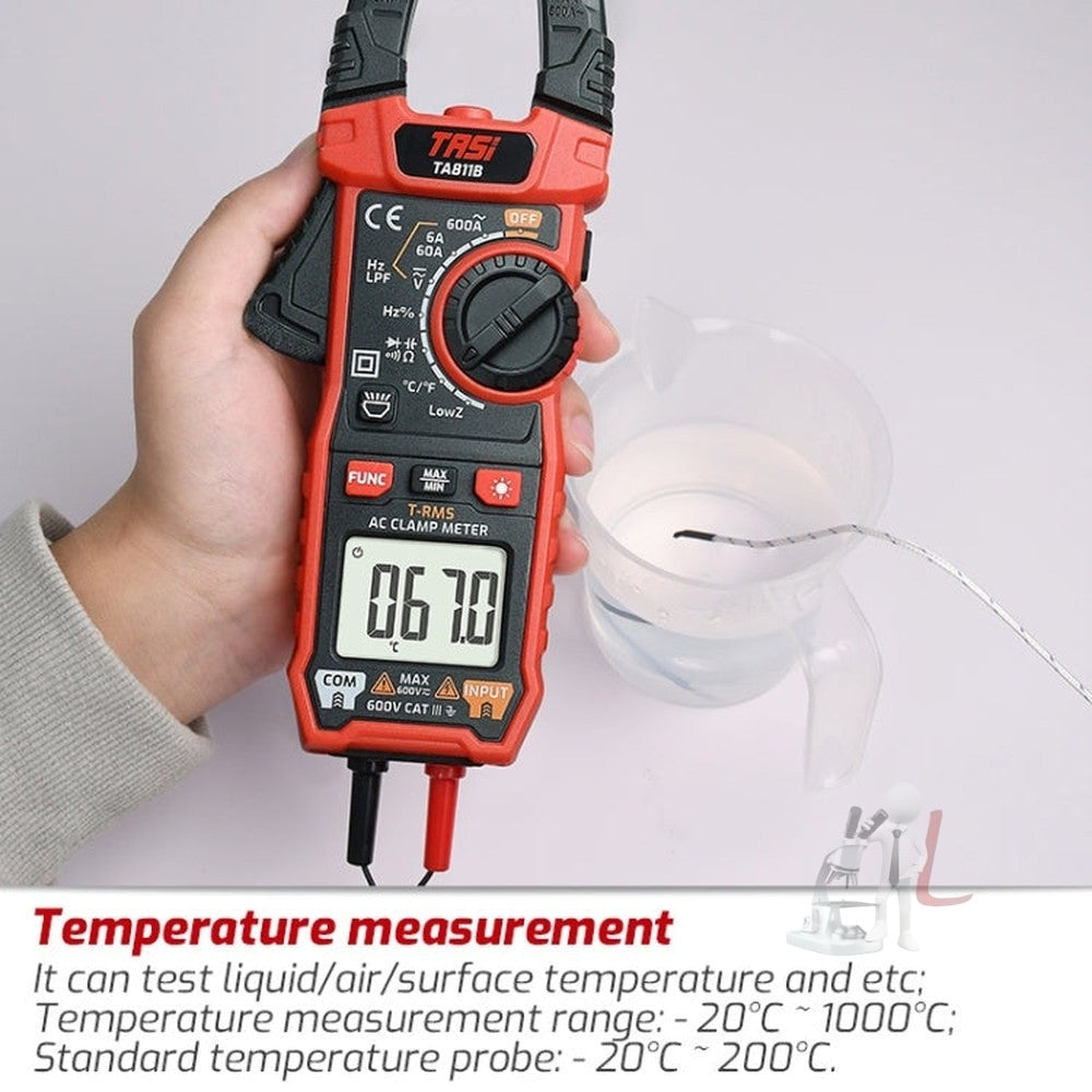 Clamp Meter High Accuracy AC DC Voltage Ammeter, TASI TA811A, TASI TA811B, TASI TA811C