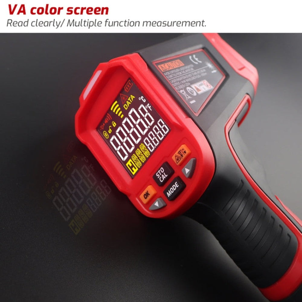 Color Screen Infrared Thermometer Industrial Electronic Thermometer, TASI TA603A -32-1080 degrees Celsius, TASI TA603B -32-1380 degrees Celsius, TASI TA603C -32-1680 degrees Celsius, TASI TA603D -32-1880 degrees Celsius���������������������������������...