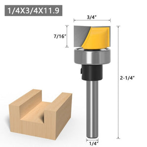 Copy Type Clear Bottom Woodworking Milling Cutter Trimming Machine Slotting Cutter, 1/4x3/4x11.9mm, 6x3/4x11.9mm - laboratorydeal