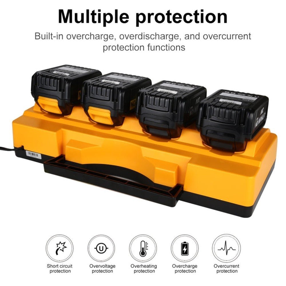 DCB104 Portable Fast Charger 12V - 20V Electric Tool Lithium Battery Charger, For Dewalt DCB127 / DCB200 / DCB205 / DCB206, US, EU, UK, AU - laboratorydeal