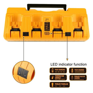 DCB104 Portable Fast Charger 12V - 20V Electric Tool Lithium Battery Charger, For Dewalt DCB127 / DCB200 / DCB205 / DCB206, US, EU, UK, AU - laboratorydeal