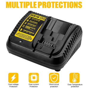 DCB118 For Dewalt 12V - 20V Electric Tool Battery Charger, US (Black), EU (Black), UK (Black), AU (Black), US (Yellow), EU (Yellow), UK (Yellow), AU (Yellow) - laboratorydeal