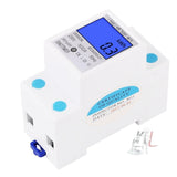 DDS528L Backlight Display Home Single-phase Rail Energy Meter 5-32A, 230V 50Hz Backlight Display, 110V 60Hz Backlight Display