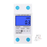DDS528L Backlight Display Home Single-phase Rail Energy Meter 5-32A, 230V 50Hz Backlight Display, 110V 60Hz Backlight Display