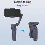 Desiontal F12 Three-Axis Foldable Handheld Stabilizer Mobile Phone Gimbal With AI Face Tracking, F12 (Black)