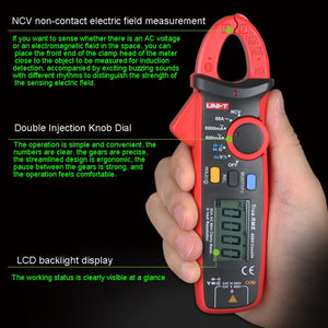 Digital Clamp Meter AC DC Voltage Detector, UT211B  60A laboratorydeal