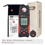 Digital Light Meter Illuminance Lux Meter Backlight LCD Display 0.1-200000LUX/0.01-20000FC Light Sensor Tester, TA630A