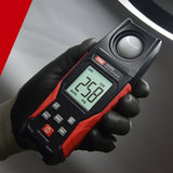 Digital Light Meter Illuminance Lux Meter Backlight LCD Display 0.1-200000LUX/0.01-20000FC Light Sensor Tester, TA630A