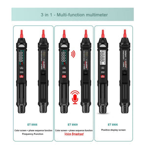 Digital Multimeter Voltage Test Pen Capacitance Meter Diode NVC Tester, WinAPEX  ET8906, WinAPEX  ET8908, WinAPEX  ET8909