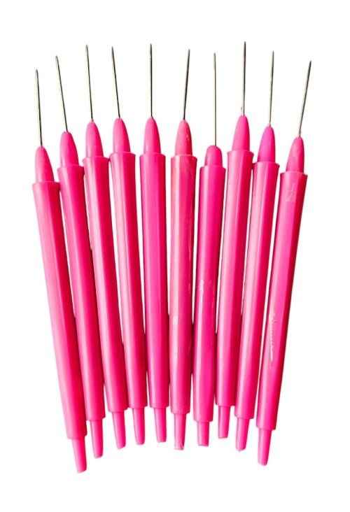Dissecting Needle Pointed Plastic Handle Heavy (Pack Of 10pc)