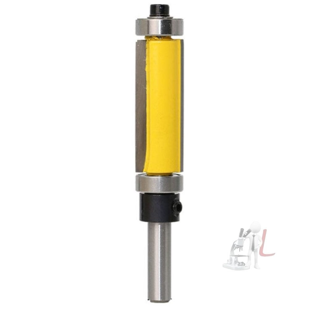 Double Bearing Trimming Knife Woodworking Milling Cutter, 1/4x1/2x25cm Yellow, 1/4x1/2x25cm Black, 1/4x1/2x38cm Yellow - laboratorydeal
