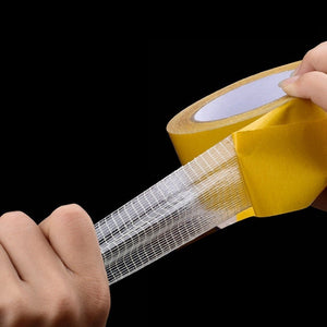 Double - sided Fiberglass Grid Sticky Adhesive Fiber Transparent Mesh Tape, 2 PCS 5mmx50 m, 8mmx50 m, 10mmx50 m, 15mmx50 m, 20mmx50 m, 25mmx50 m, 30mmx50 m, 40mmx50 m, 50mmx50 m - laboratorydeal