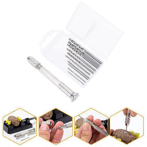 Drill Aluminum Slloy Hand Drill Punch, Drill, Steel Pick, Double - ended Steel Pick, Steel Pick + 10 Drills, Double - ended Steel Pick + 10 Drills, Hand Twist Drill, Steel Pick + Holder + 10 Drills, Double - ended Steel Pick + Holder + 10 Drills�������������... - laboratorydeal