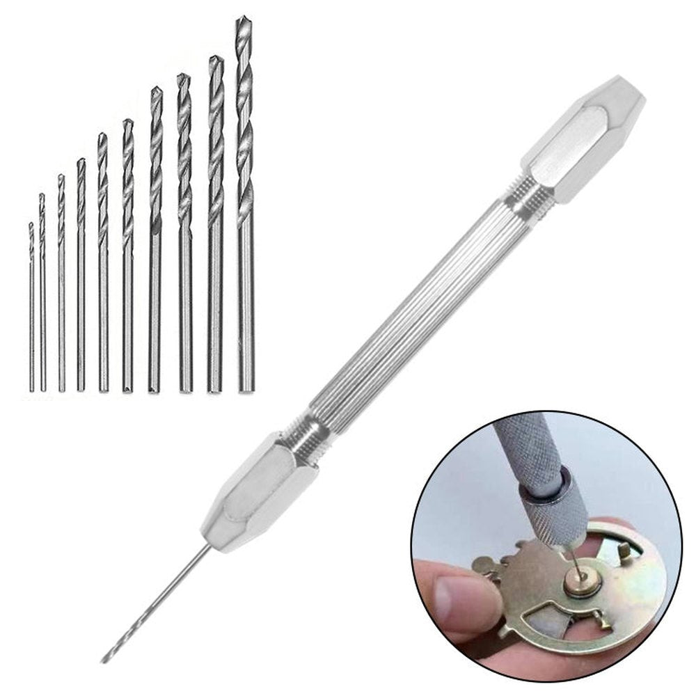 Drill Aluminum Slloy Hand Drill Punch, Drill, Steel Pick, Double - ended Steel Pick, Steel Pick + 10 Drills, Double - ended Steel Pick + 10 Drills, Hand Twist Drill, Steel Pick + Holder + 10 Drills, Double - ended Steel Pick + Holder + 10 Drills�������������... - laboratorydeal