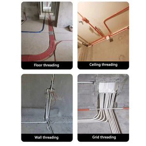 Dual Color Pipe Threading Puller Electrician Manual Threader, 5m Flat Head, 10m Flat Head, 15m Flat Head, 20m Flat Head, 25m Flat Head, 30m Flat Head, 5m Round Head, 10m Round Head, 15m Round Head, 20m Round Head, 25m Round Head, 30m Round Head - laboratorydeal