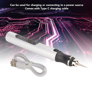 E108 59pcs/set Wireless Portable USB Rechargeable Mini Electric Drill Pen, Silver, Rose Gold - laboratorydeal