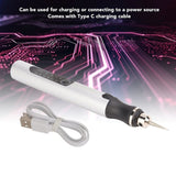 E108 59pcs/set Wireless Portable USB Rechargeable Mini Electric Drill Pen, Silver, Rose Gold