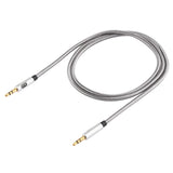 EMK 3.5mm Male to Male Gold-plated Plug Cotton Braided Audio Cable for Speaker / Notebooks / Headphone, Length: 1m, EMK