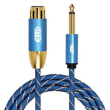 EMK KN603 2Pin 6.5mm Canon Line Balanced Audio Microphone Line,Cable Length:, 0.5m, 1m, 1.5m, 2m, 3m, 5m