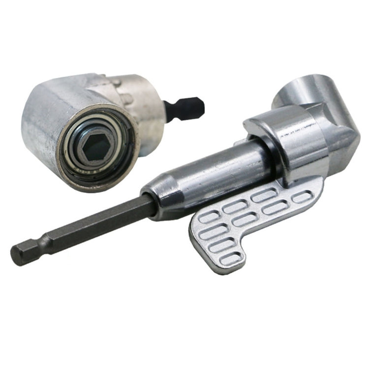 105 Degree Right Angle Drill Driver Bit Extension Power Drill Tool 7mm Hex Magnetic Power Screwdriver Socket Adaptor, Long Type, Short Type