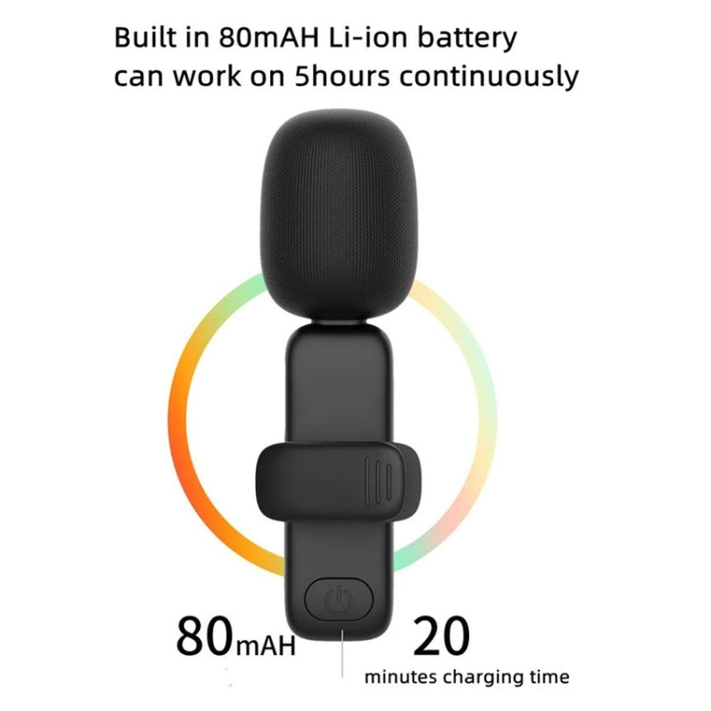 Elebest 3.5mm Wireless Lavalier Microphone Mini Clip - On Mic, One Drag One Set 1, One Drag One Set 2, One Drag One Set 3, One Drag Two Set 4 - laboratorydeal