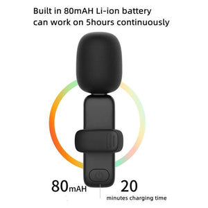 Elebest 3.5mm Wireless Lavalier Microphone Mini Clip - On Mic, One Drag One Set 1, One Drag One Set 2, One Drag One Set 3, One Drag Two Set 4 - laboratorydeal