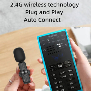 Elebest 3.5mm Wireless Lavalier Microphone Mini Clip - On Mic, One Drag One Set 1, One Drag One Set 2, One Drag One Set 3, One Drag Two Set 4 - laboratorydeal