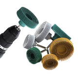 Electric Drill Disc Brush Emery Deburring Polishing Rubber Sanding Brush, Style:, 2 Inch Green, 3 Inch Green, 2 Inch Yellow, 3 Inch Yellow, 2 Inch White, 3 Inch White
