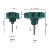 Electric Drill Disc Brush Emery Deburring Polishing Rubber Sanding Brush, Style:, 2 Inch Green, 3 Inch Green, 2 Inch Yellow, 3 Inch Yellow, 2 Inch White, 3 Inch White