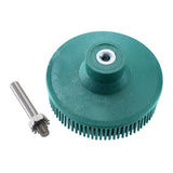 Electric Drill Disc Brush Emery Deburring Polishing Rubber Sanding Brush, Style:, 2 Inch Green, 3 Inch Green, 2 Inch Yellow, 3 Inch Yellow, 2 Inch White, 3 Inch White